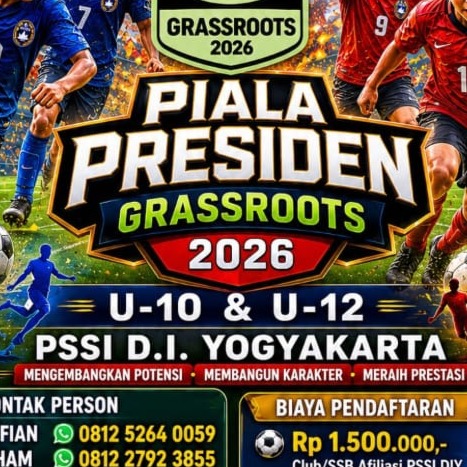 GRASSROOT U12 PIALA PRESIDEN 2026 – REGIONAL YOGYAKARTA
